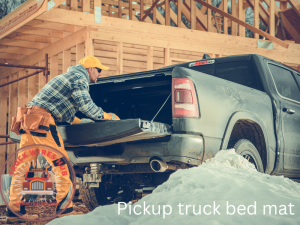 Pickup truck bed mat 